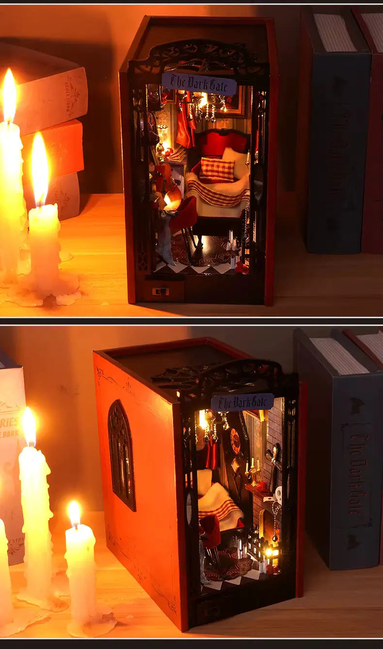 The Dark Gate DIY Book Nook Kit Model to assemble