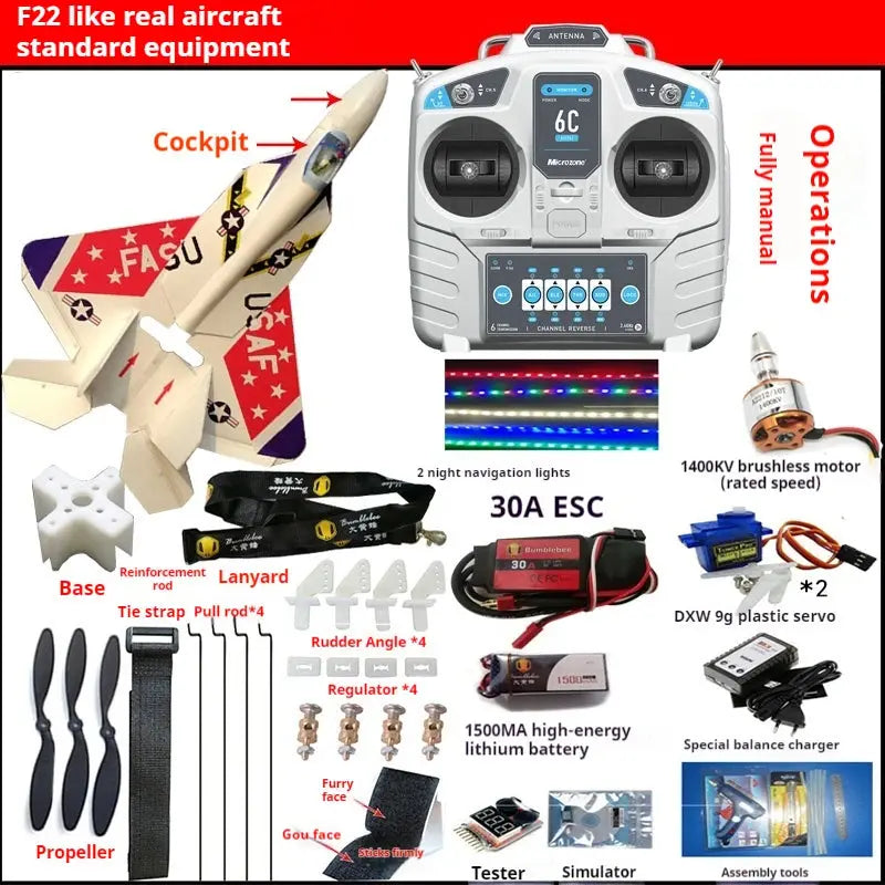 Remote-Controlled RC Fixed Wing Model Airplane Su-7 Super Large Fighter DIY Assembled Toy for Hobbyists And Collectors - Model to assemble