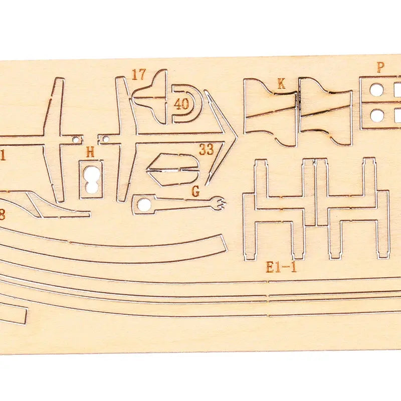 1:70 New Port Wooden Sailing Boat Model Kit Model to assemble