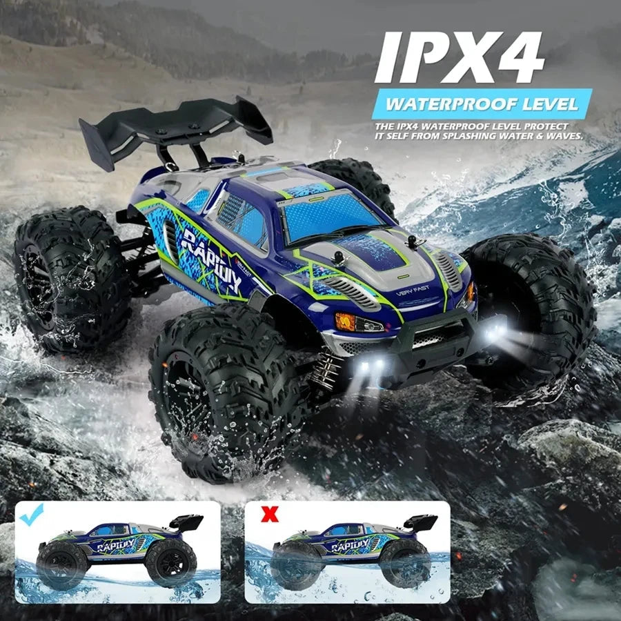 4WD Remote Control Car Off Road 4x4 RC High Speed Buggy Truck Super Brushless 50 or 80KM/H Fast Drift Racing Toy Kids Adults Model to assemble