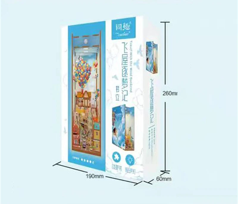 UP Book Nook Figurines Miniature Kits Bookshelf - Model to assemble