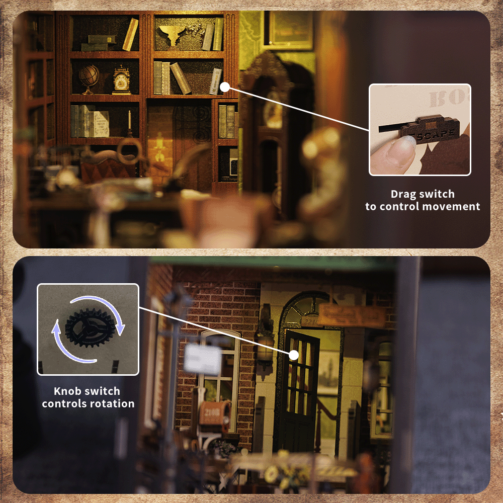 Detective Agency bookend - Model to assemble