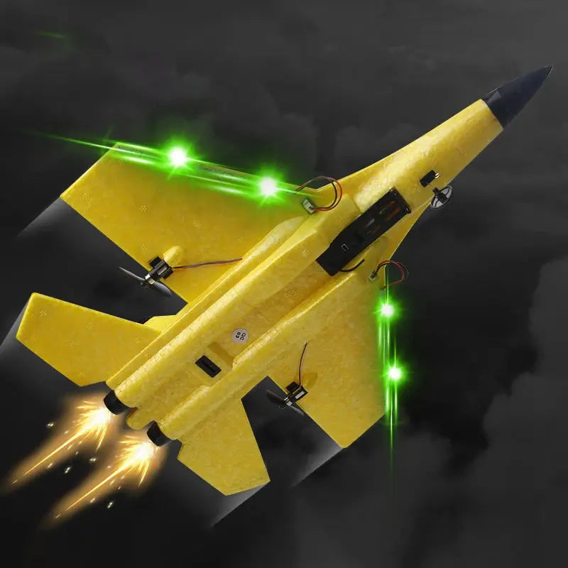 SU-35 RC Fighter Jet Foam Glider – 2.4G Remote Control Fixed Wing Airplane for Kids & Hobbyists - Model to assemble
