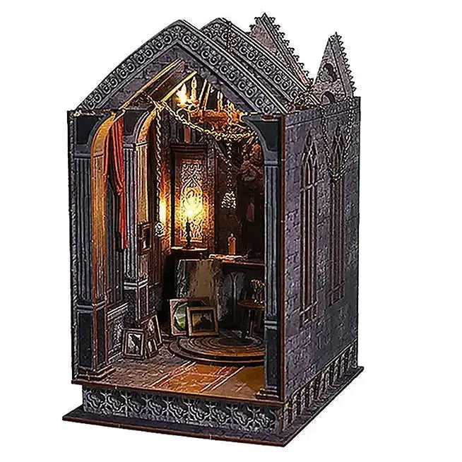 Gothic Chapel Sanctuary DIY Book Nook Kit Model to assemble