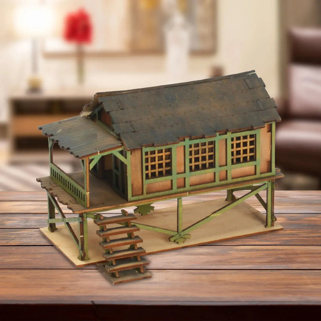 1/72 Models DIY Wooden House Assemble - Model to assemble