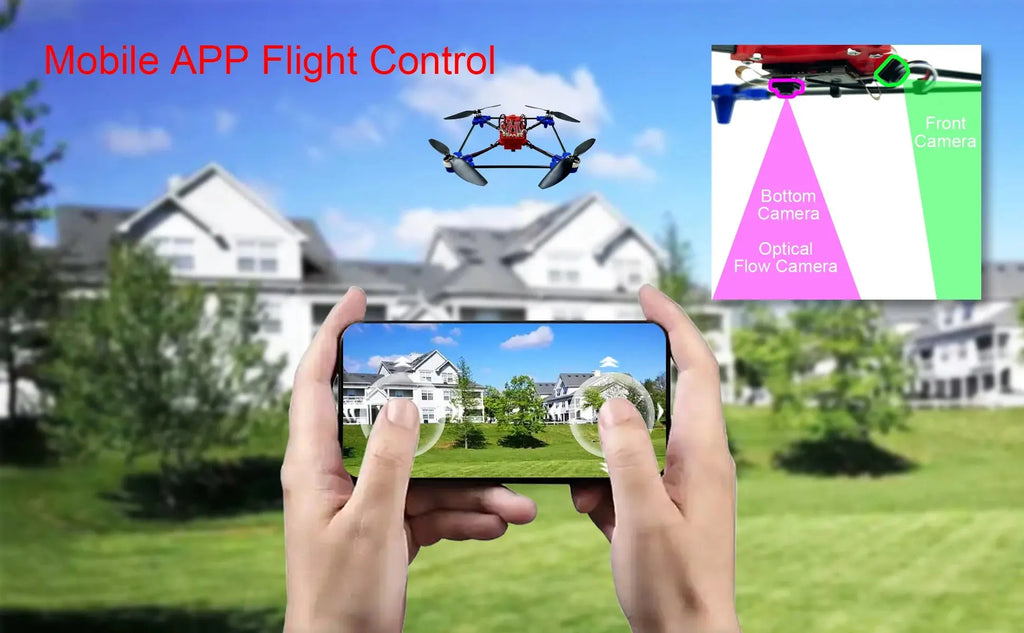 DIY Drone Quadcopter Kit – Brushless Motor & Optical Flow Hover | STEM RC Project for Beginners & Hobbyists - Model to assemble