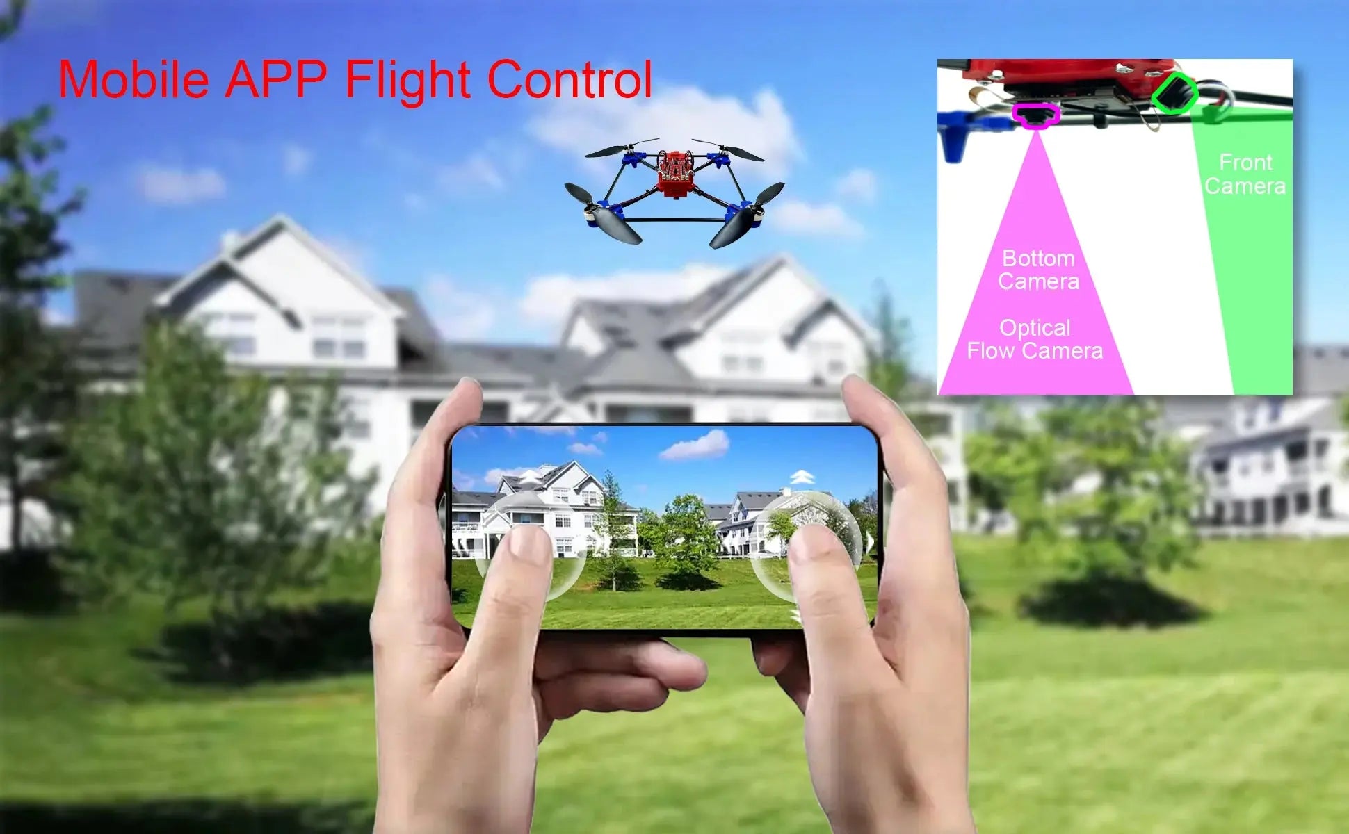 DIY Drone Quadcopter Kit – Brushless Motor & Optical Flow Hover | STEM RC Project for Beginners & Hobbyists - Model to assemble