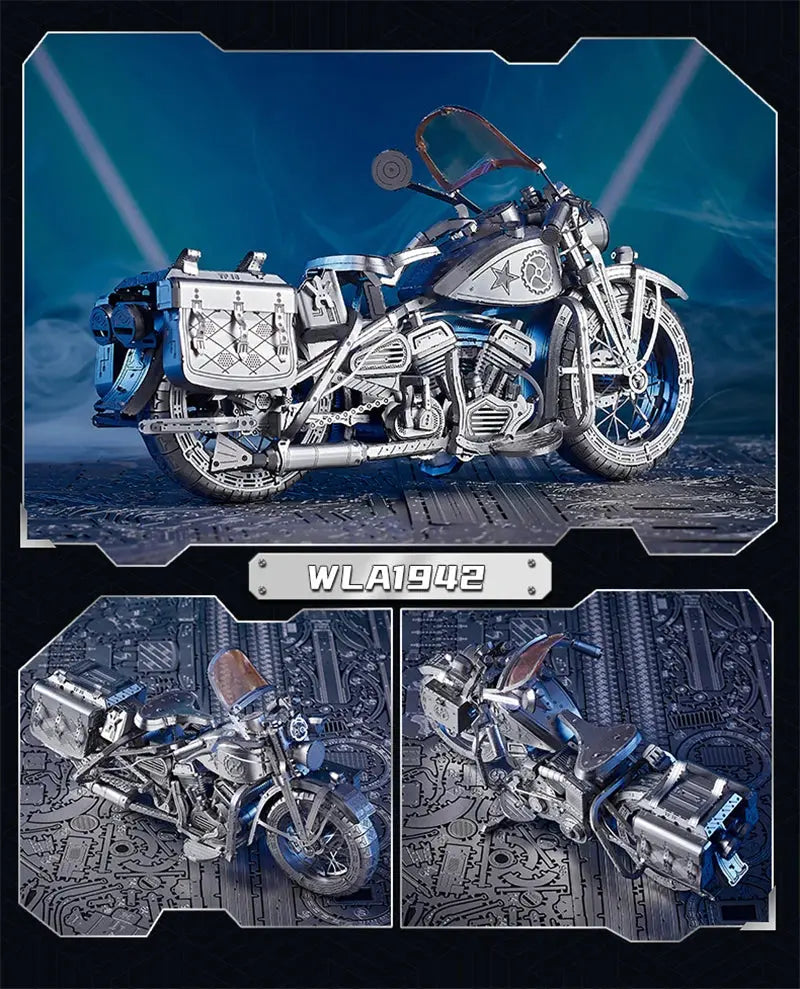 Metal Motorcycle 3D Kits DIY - Model to assemble