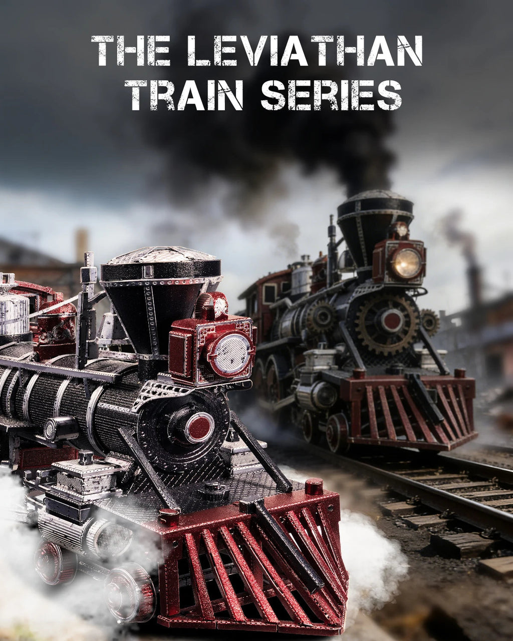 Piececool 3D Puzzles for Adult Leviathan Metal Model Kits DIY Kit Jigsaw Train Model for Home Decoration Best Gifts Model to assemble