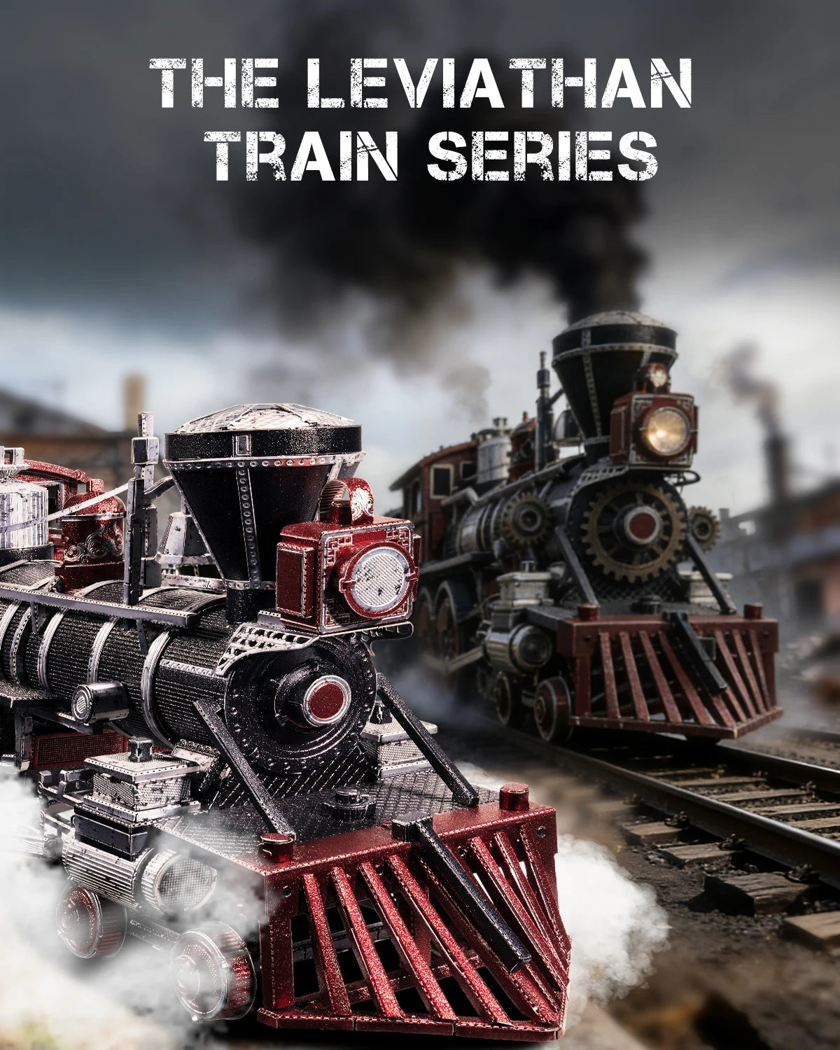 Piececool 3D Puzzles for Adult Leviathan Metal Model Kits DIY Kit Jigsaw Train Model for Home Decoration Best Gifts Model to assemble