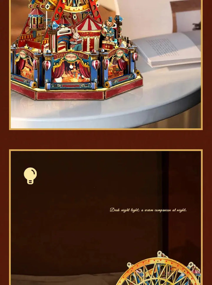 Century Ferris Wheel Music Box Doll Houses - Model to assemble
