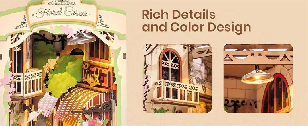 Doll House for Bookshelf - Model to assemble