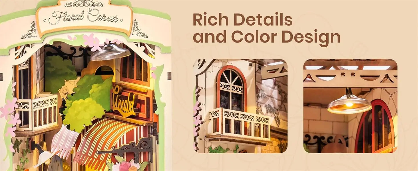 Doll House for Bookshelf - Model to assemble