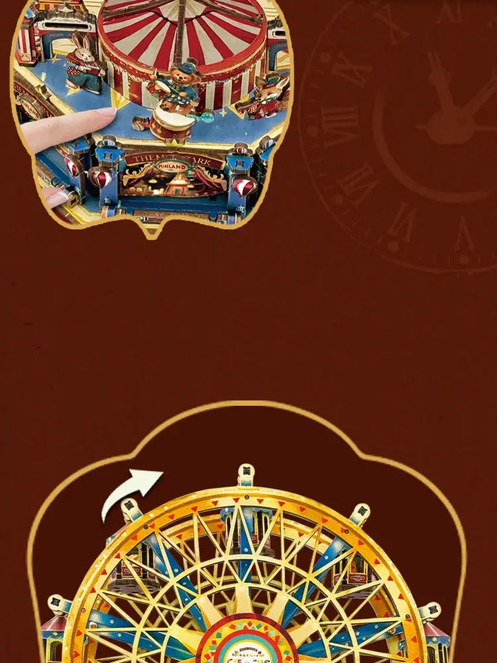 Century Ferris Wheel Music Box Doll Houses - Model to assemble