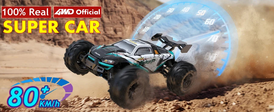 4WD Remote Control Car Off Road 4x4 RC High Speed Buggy Truck Super Brushless 50 or 80KM/H Fast Drift Racing Toy Kids Adults Model to assemble