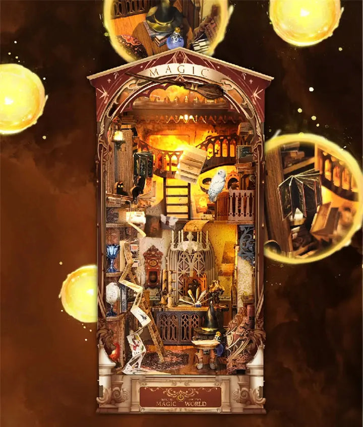 Magic Night Alley with LED lights - Model to assemble