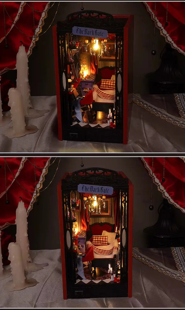 The Dark Gate DIY Book Nook Kit Model to assemble