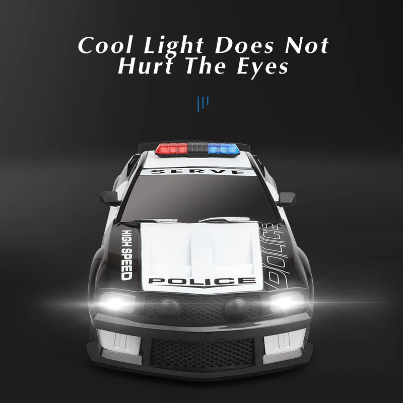 1/12 Big 2.4GHz Super Fast Police RC Car Remote Control Cars Toy with Lights Durable Chase Drift Vehicle toys for boys kid Child Model to assemble