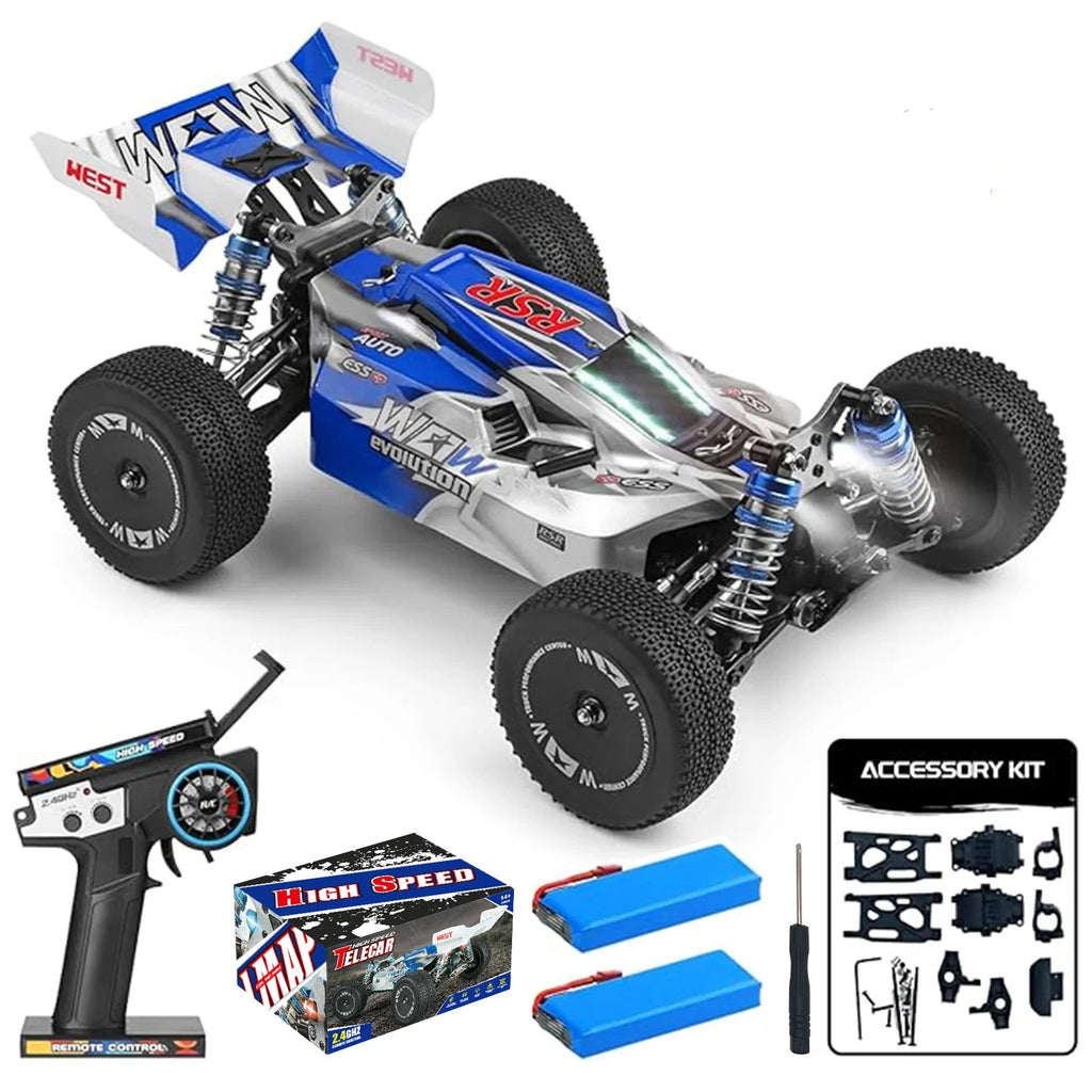 WLtoys144011 1/14 4WD RC Cars for Adults , Max 43 Mph Off-road Fast RC Car,Upgraded version(144001V2) ,Suitable for Outdoors Model to assemble