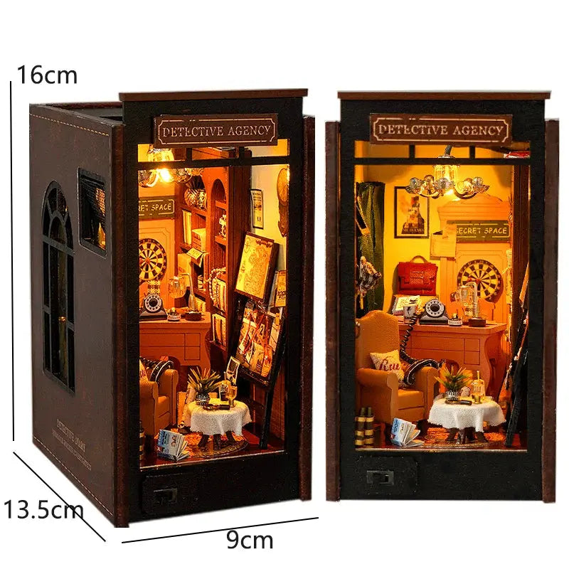 DIY bookend Kits With LED Light - Model to assemble