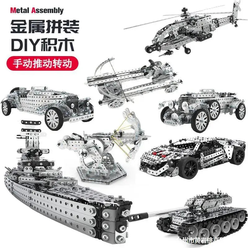 Iron Blocks vehicle & fighter Model to assemble