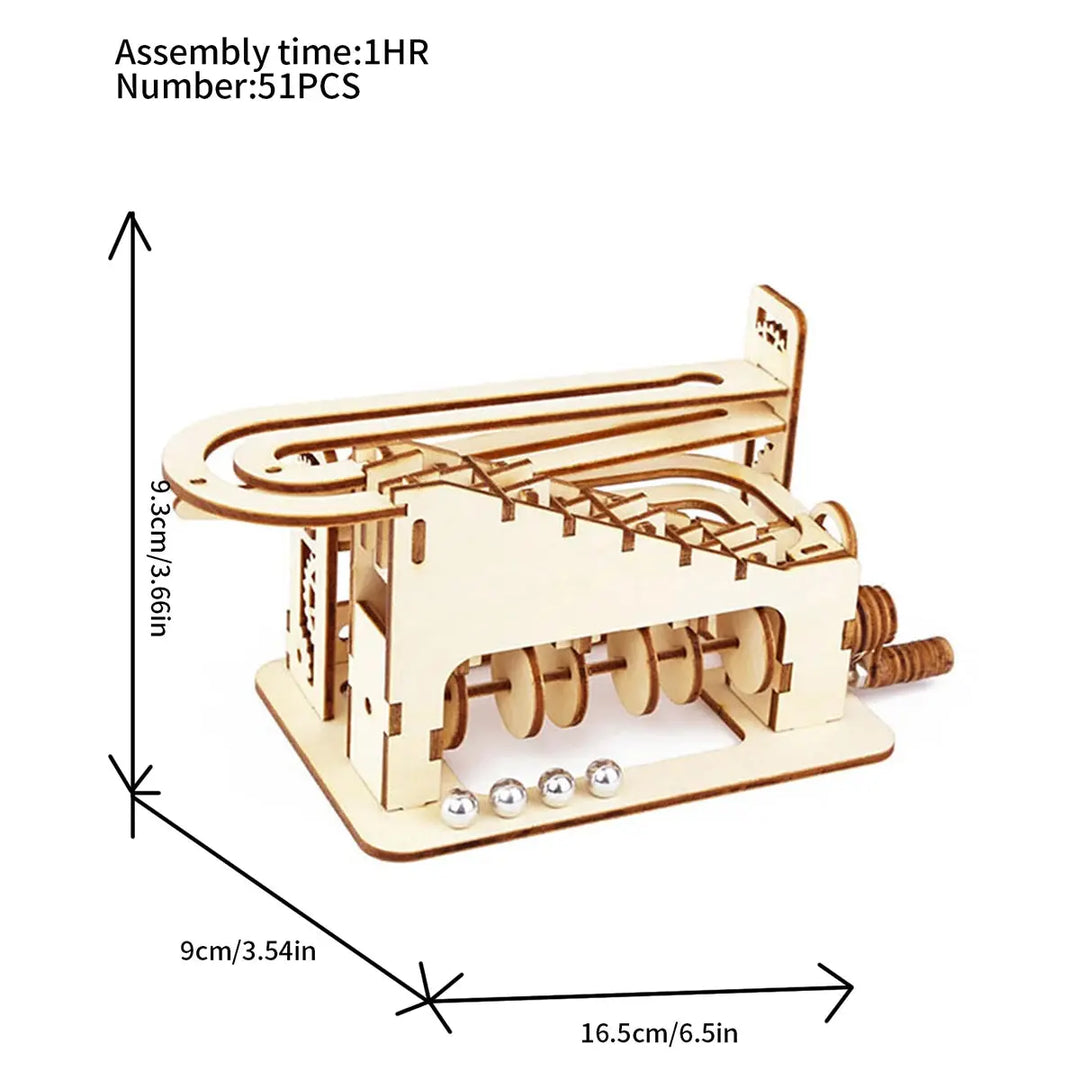 Spiral Marble Run Model to assemble