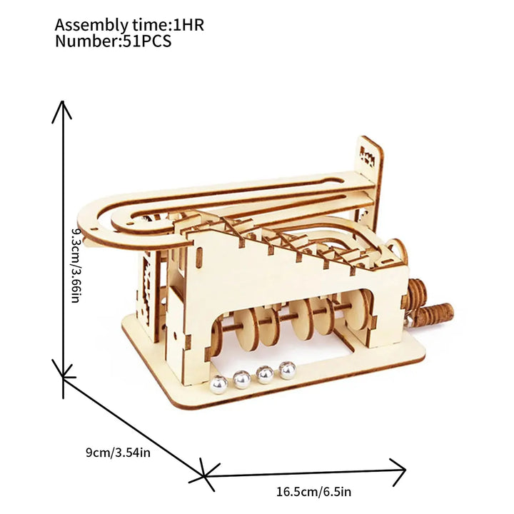 Spiral Marble Run Model to assemble