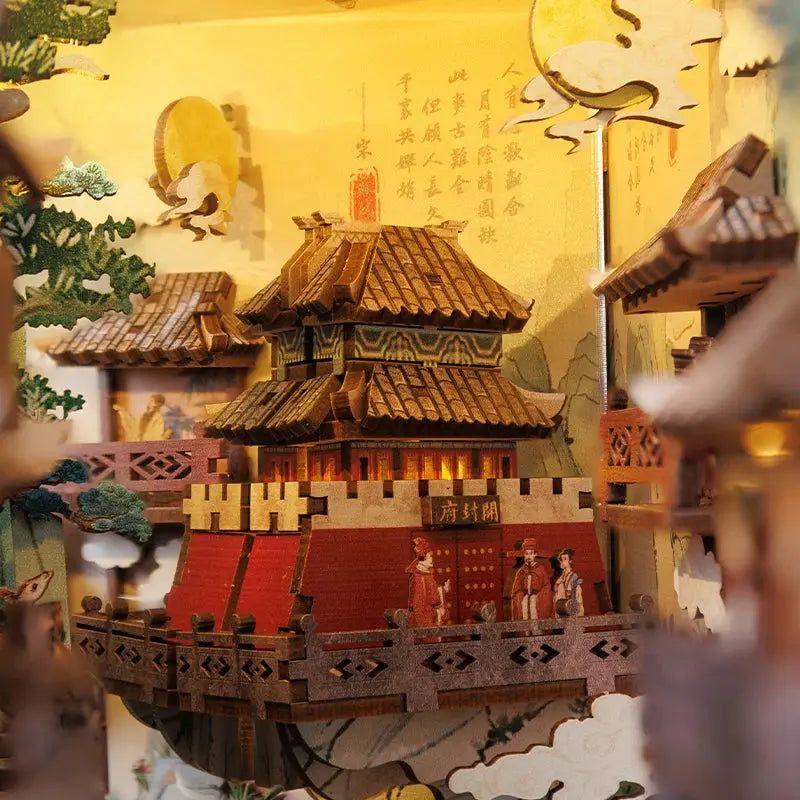 Antiquity Chinese Style Bookend - Model to assemble