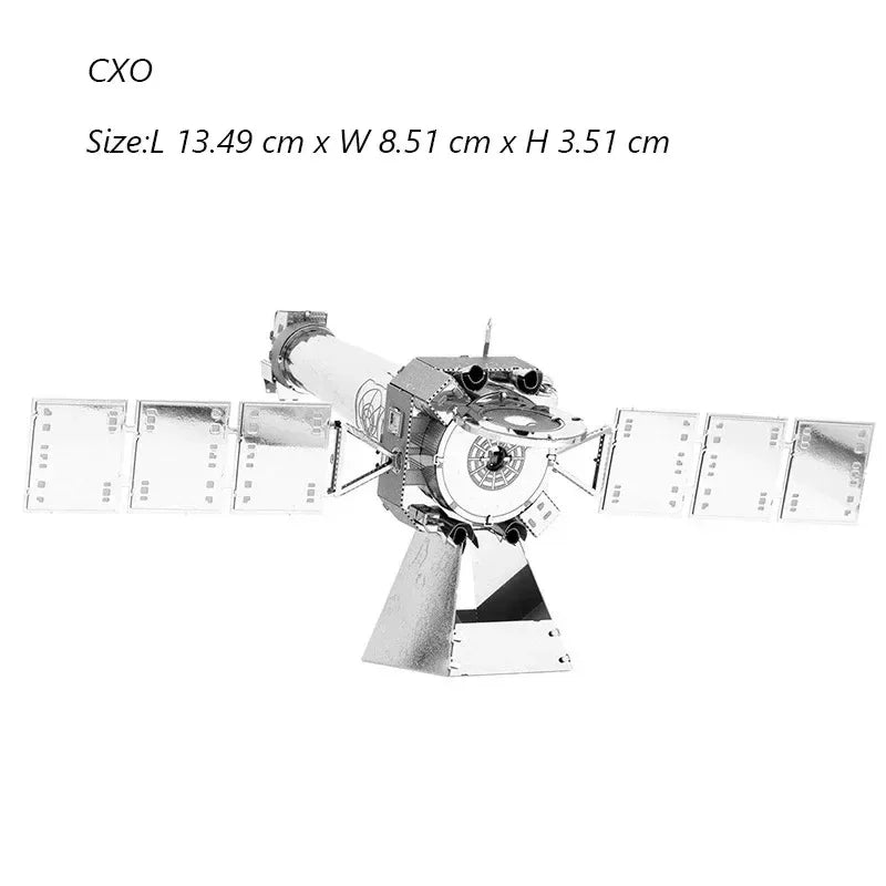 3D Metal Puzzle UFO DIY Handmade Space Exploration Spacecraft Assembly Model Jigsaw Puzzle Toys For Adult Kids Model to assemble