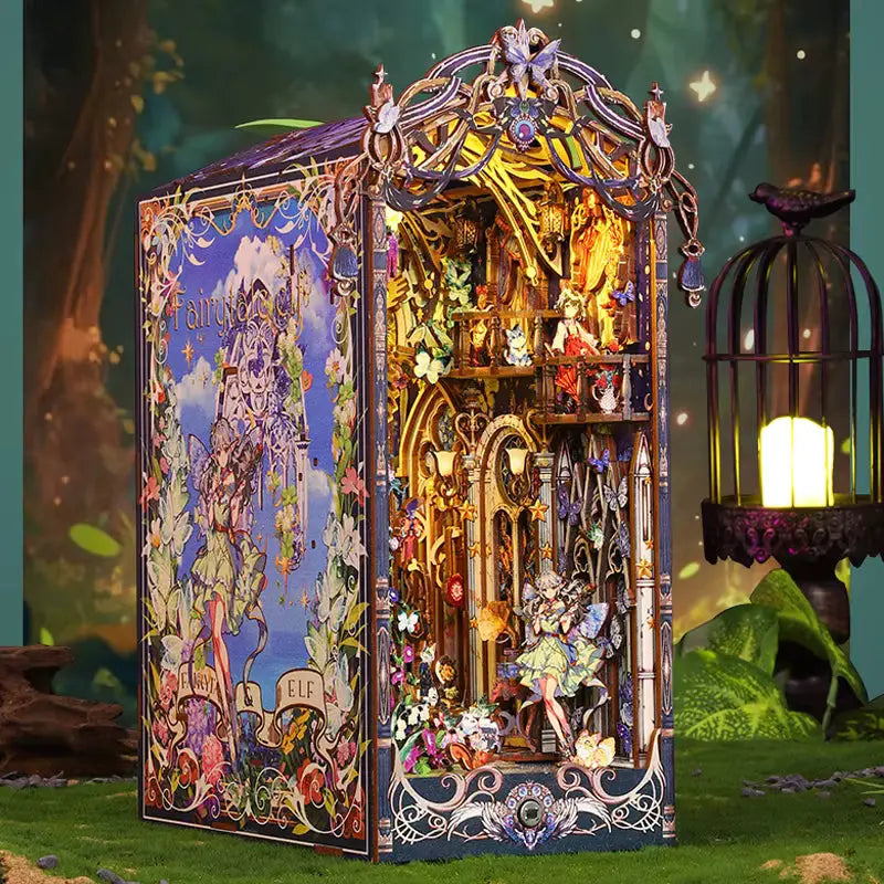 Fairy Garden Sanctuary DIY Book Nook Kit Model to assemble