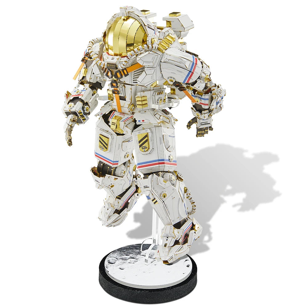 Piececool 3D Metal Puzzles Taikonaut Model Kits Jigsaw Toys for Adult Brain Teaser DIY Set for Home Decoration Birthday Gifts Model to assemble