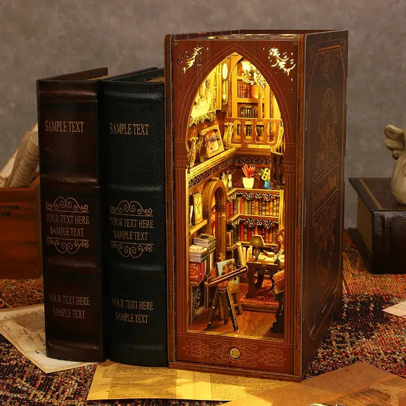 DIY bookend Kits With LED Light - Model to assemble