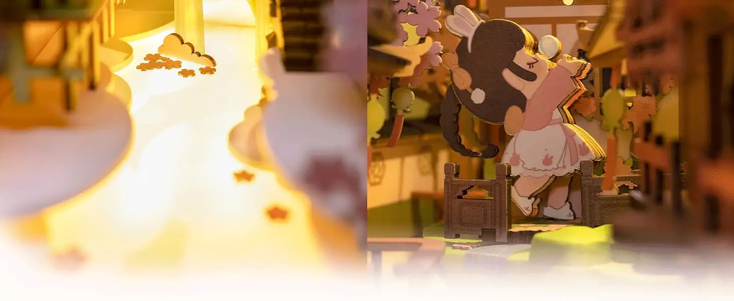 Doll House for Bookshelf - Model to assemble