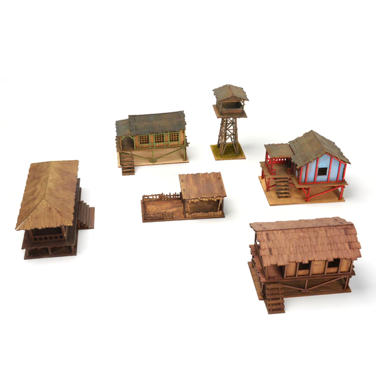1/72 Models DIY Wooden House Assemble Model to assemble