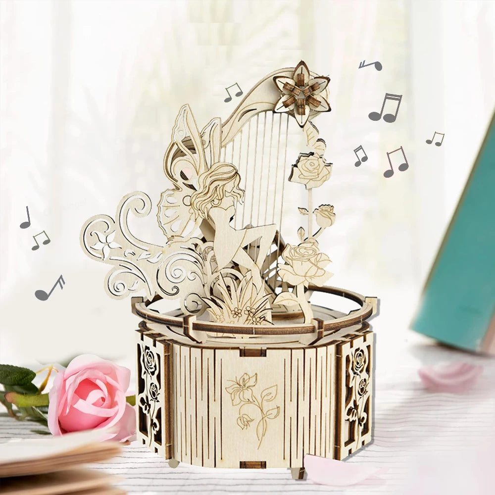 Castle/Fairy Music Box Electric Rotating - Model to assemble