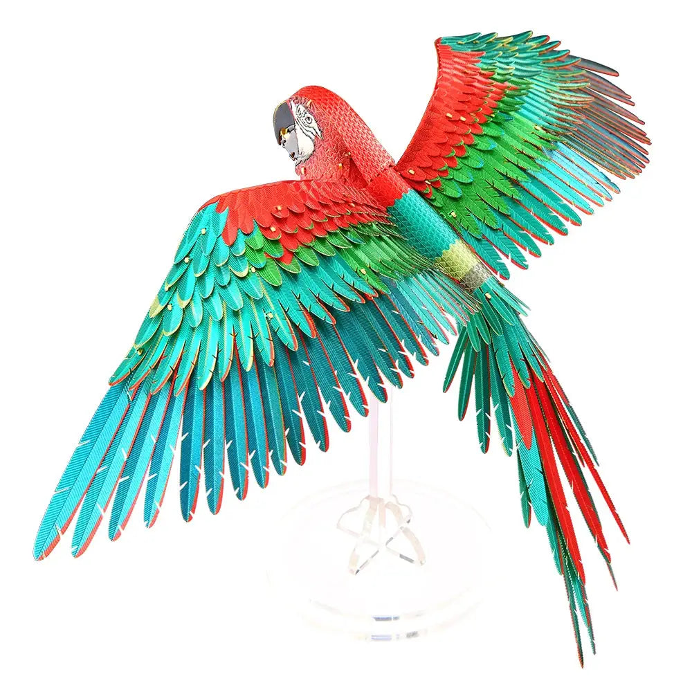 Scarlet Macaw 3D Metal Model Kit