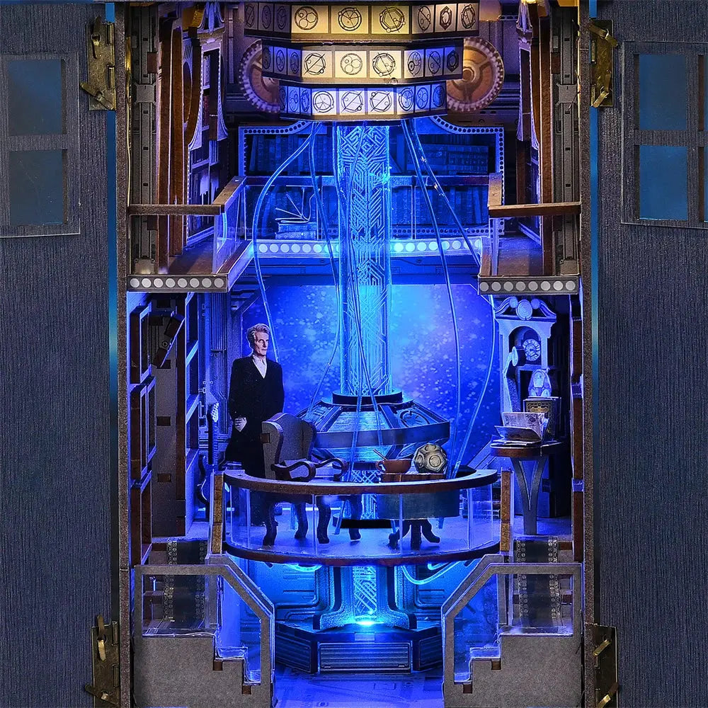 Mysterious Blue Box Bookend - Model to assemble