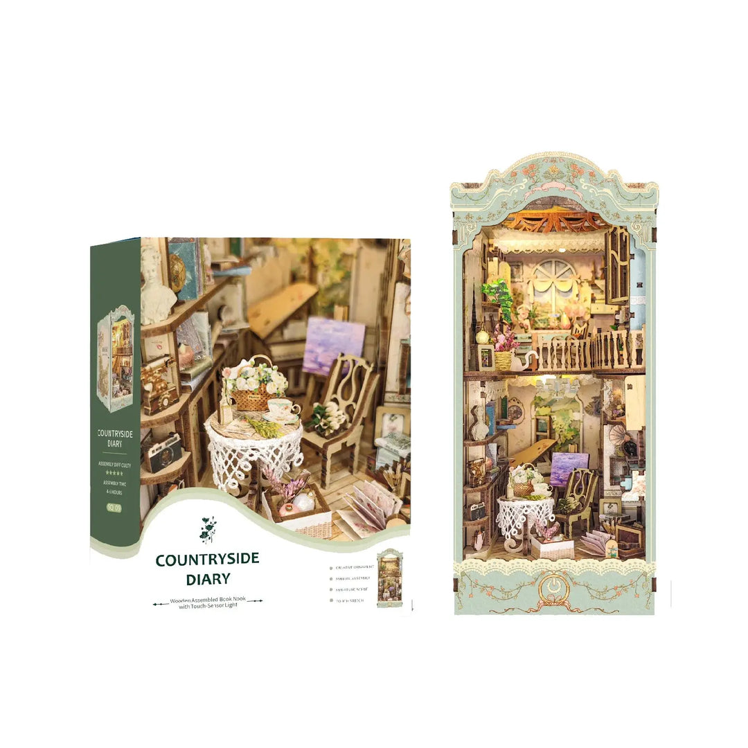 Magic Night Alley with LED lights - Model to assemble