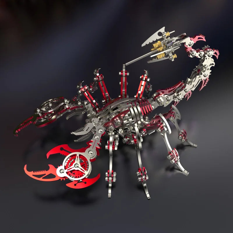 3D Metal Puzzle for Adults, Mechanical Scorpion Insect Model Kit, DIY Metal Building Puzzle Set, Assembly Toy Gift for Men Boys Model to assemble