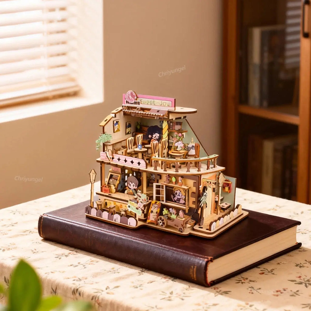 Sweet Shop Miniature House Kit Wooden - Model to assemble