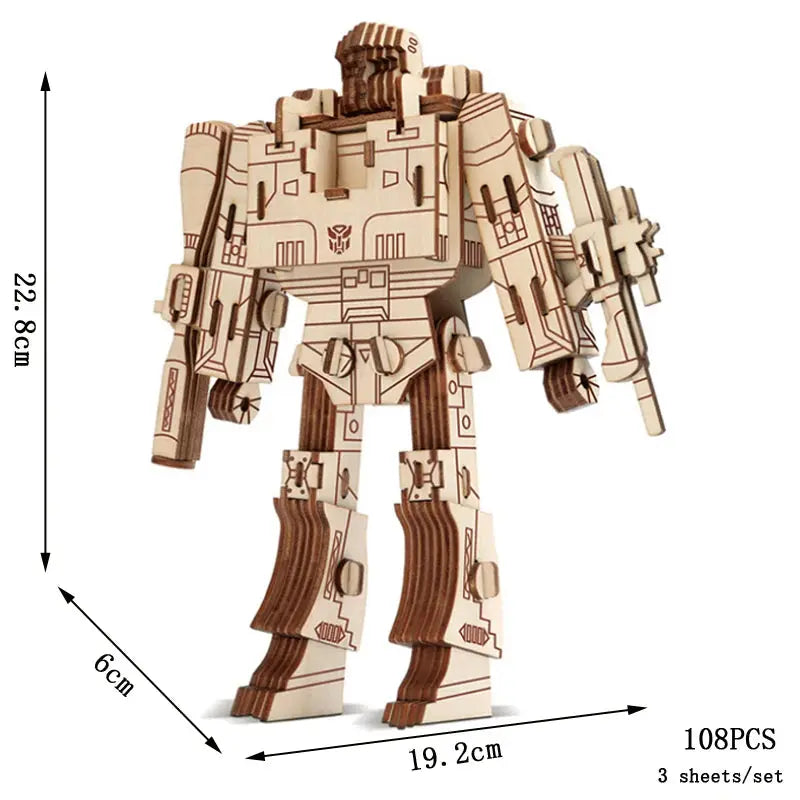 Kendo & Robots Wooden Model Kits Model to assemble