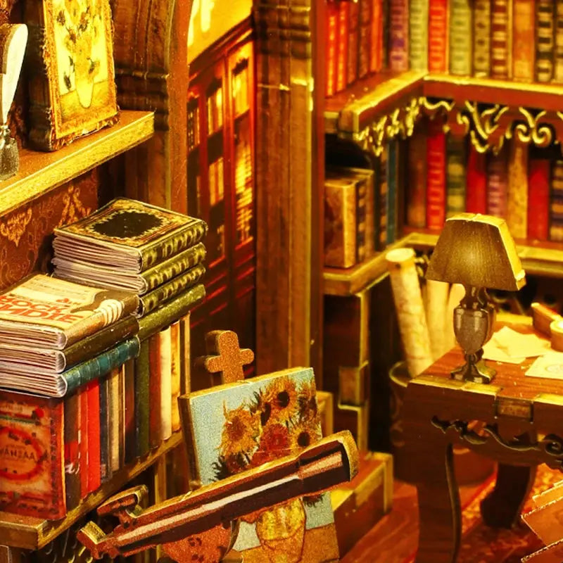 DIY bookend Kits With LED Light - Model to assemble