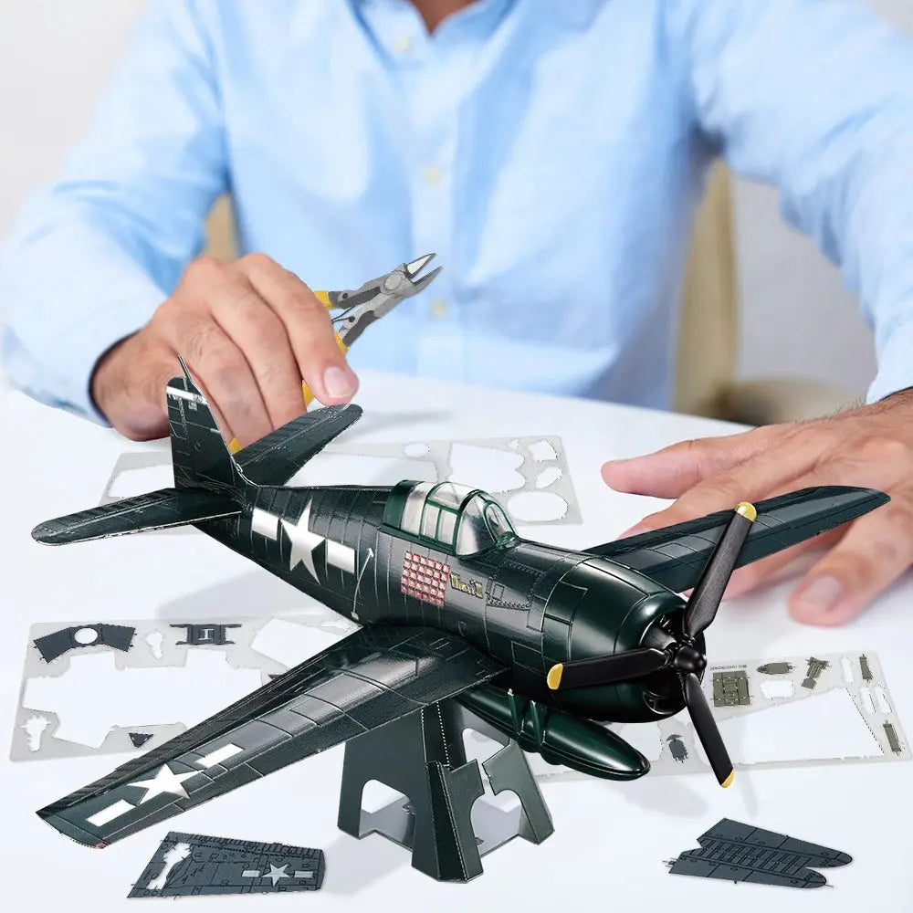 Airplane 3D Metal Puzzle DIY - Model to assemble