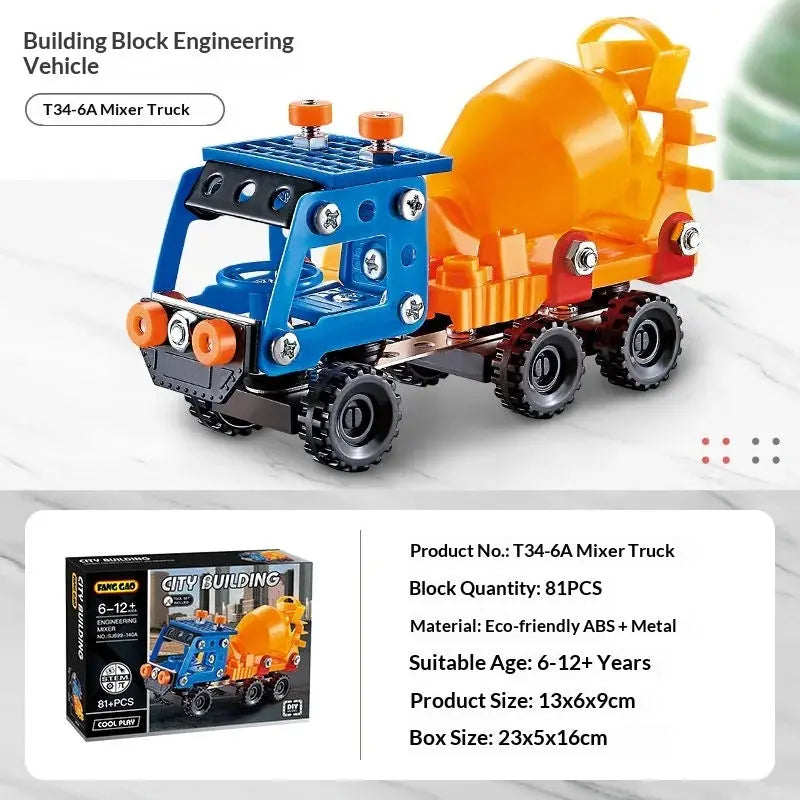 Metal Off-Road Vehicle Building Blocks - Model to assemble