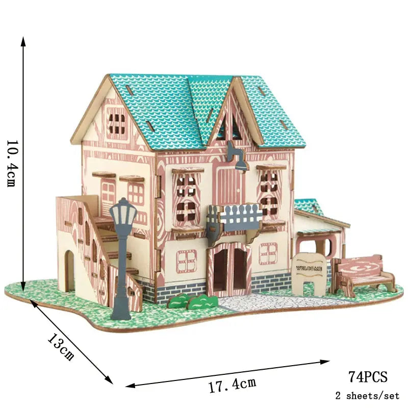 Ancient Town of Fenghuang Model to assemble
