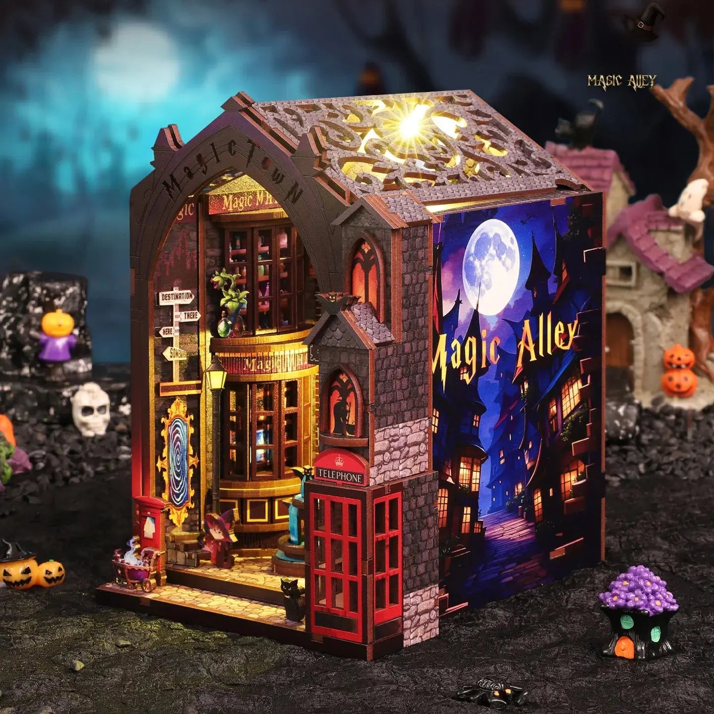 "Magic Alley" Bookend - Model to assemble