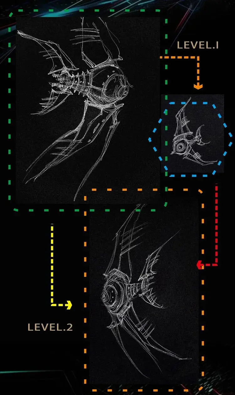 Metal Angel Fish Model Kit - Model to assemble