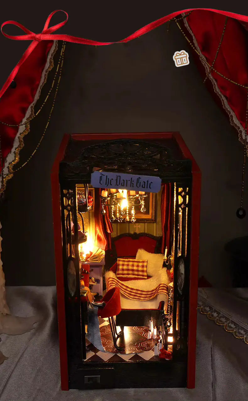 The Dark Gate DIY Book Nook Kit Model to assemble