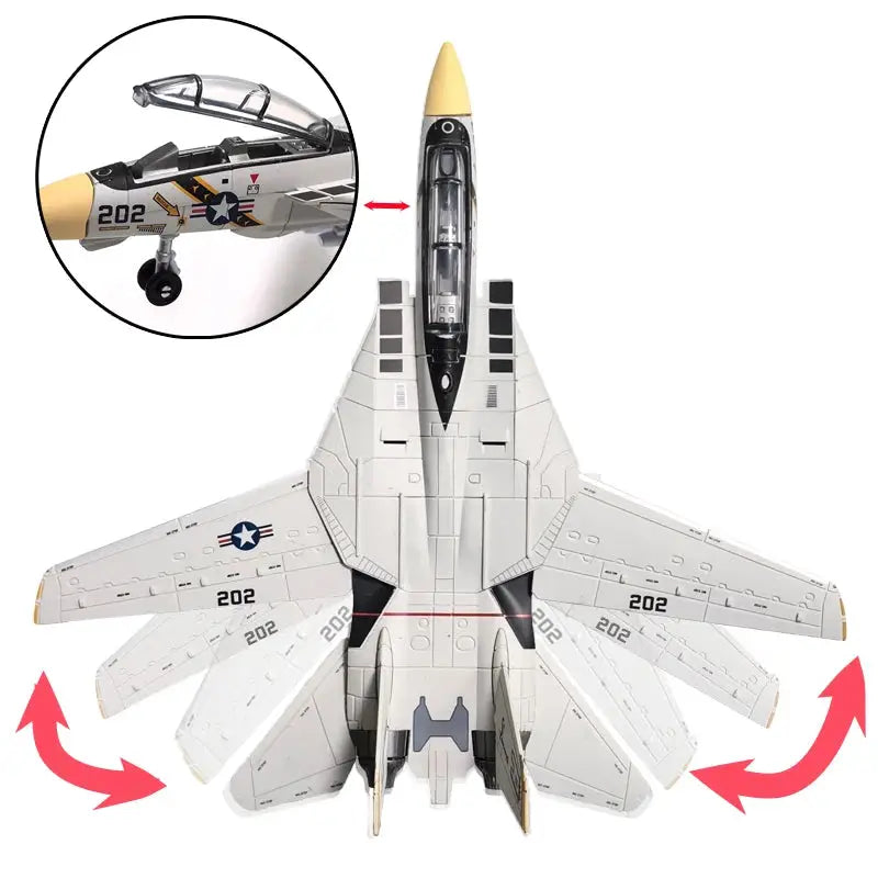 F-14 Tomcat Fighter Jet Building Block Set – Military Aircraft DIY Model Kit for Teens & Adults Model to assemble