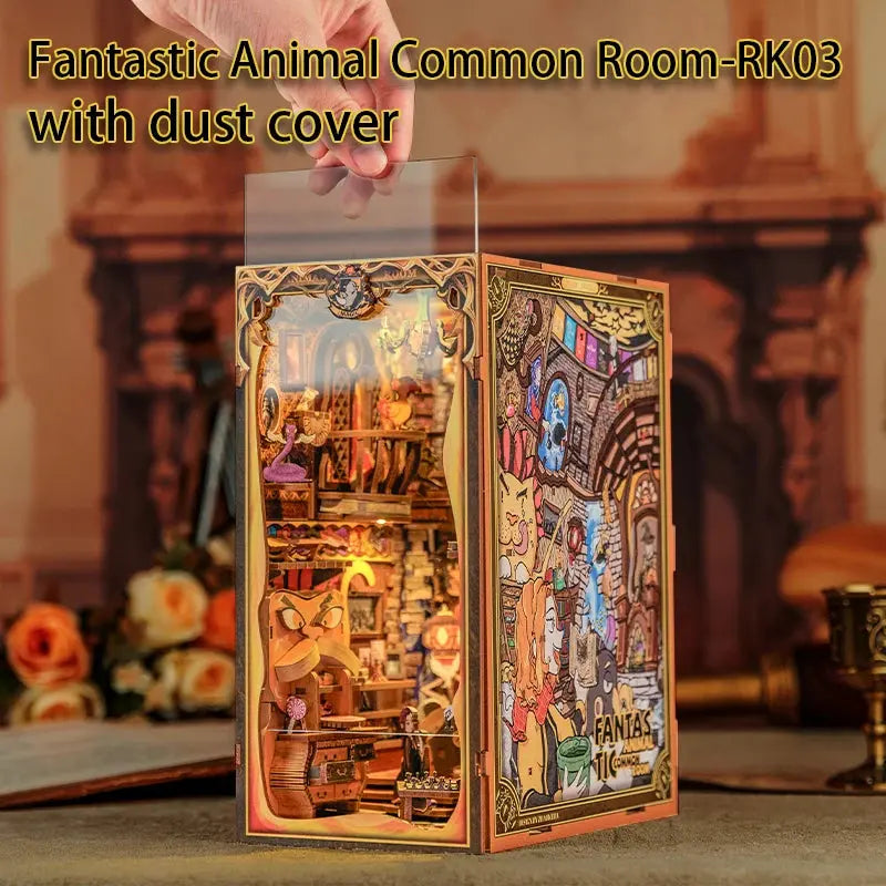 DIY Bookstore Book Nook with Light - Model to assemble